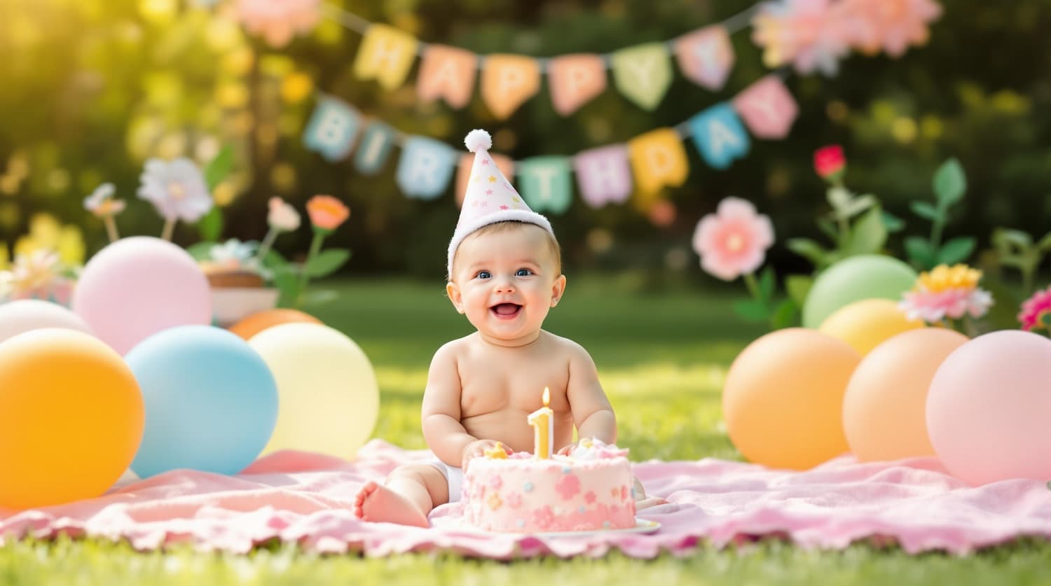 First birthday picture ideas